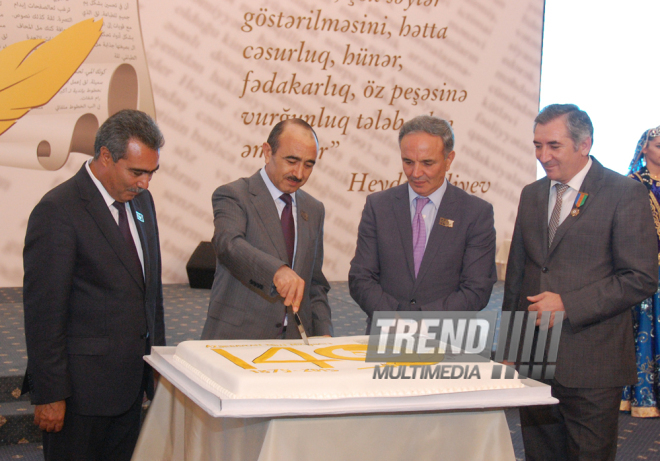 Media representatives receive awards in accordance with Azerbaijani president’s order. Baku, Azerbaijan, Jule 22, 2015